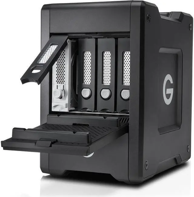 Alt view image 13 of 13 - G-Technology G-SPEED Shuttle 48TB Thunderbolt 3 Hard Drives - Desktop External 0G10087 Black