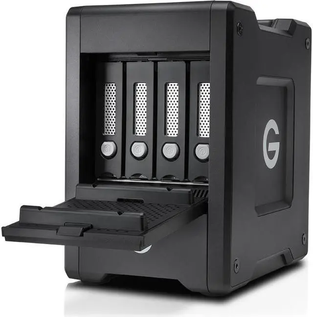 Alt view image 11 of 13 - G-Technology G-SPEED Shuttle 48TB Thunderbolt 3 Hard Drives - Desktop External 0G10087 Black