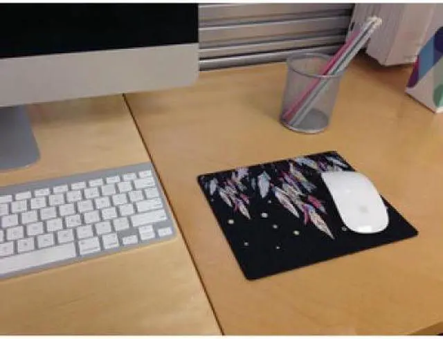 Alt view image 5 of 10 - OTM Hipster Prints Black Mouse Pad, Dream Catcher Color