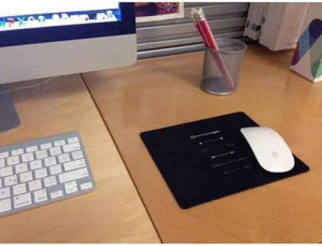 Main image of OTM  BLACK MOUSE PAD, SHOOTING WHITE ARR