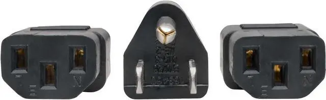 Alt view image 4 of 18 - Tripp Lite P004-18N-2C13 C14 Male to C13 Female Splitter, PDU Style - C14 to 2x C13, 10A, 100–250V, 18 AWG, 18 in., Black