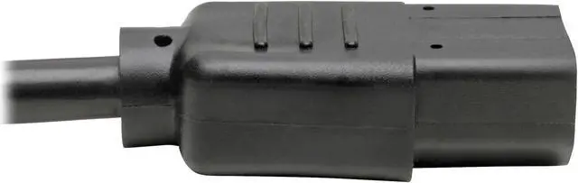 Main image of Tripp Lite P004-18N-2C13 C14 Male to C13 Female Splitter, PDU Style - C14 to 2x C13, 10A, 100–250V, 18 AWG, 18 in., Black