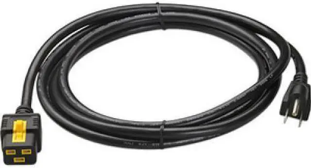 Alt view image 3 of 13 - APC AP8750 Power Cord, 5-15P, IEC C19, 10 ft., Blk, 15A