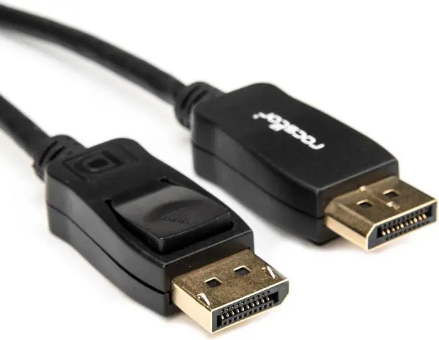 Alt view image 4 of 11 - Rocstor 6ft DisplayPort 1.2 Cable M/M - DP 4k