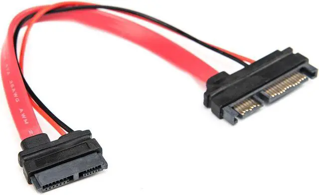 Alt view image 6 of 17 - Rocstor Premium 6" Slimline SATA to SATA Adapter w/ Power F/M SATA