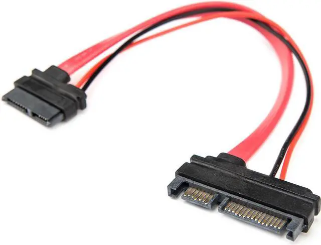 Alt view image 4 of 17 - Rocstor Premium 6" Slimline SATA to SATA Adapter w/ Power F/M SATA