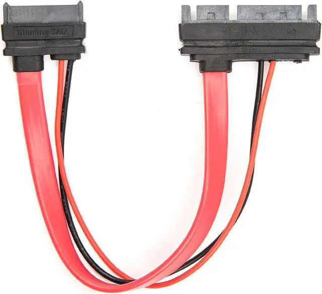 Alt view image 3 of 17 - Rocstor Premium 6" Slimline SATA to SATA Adapter w/ Power F/M SATA