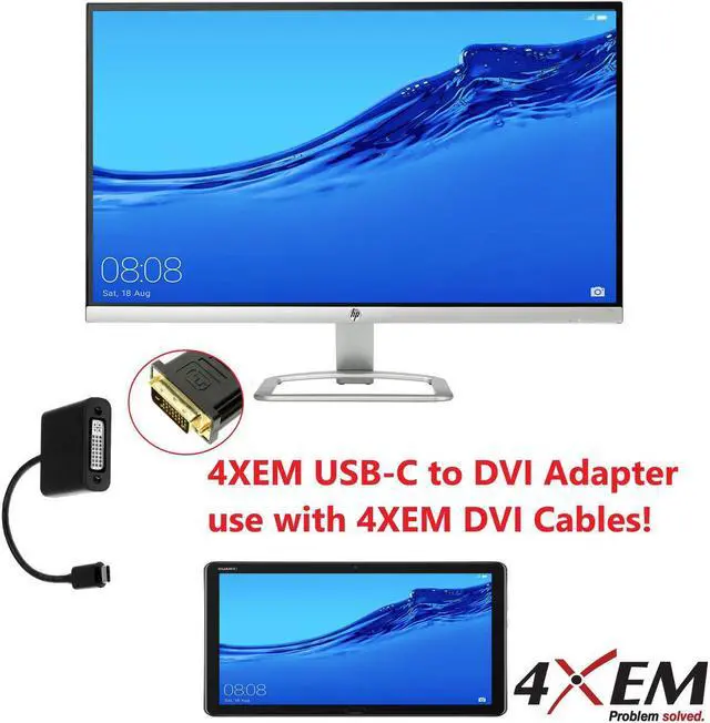 Alt view image 5 of 11 - 4Xem Usb-C To Dvi Adapter