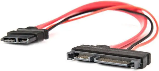 Alt view image 2 of 17 - Rocstor Premium 6" Slimline SATA to SATA Adapter w/ Power F/M SATA