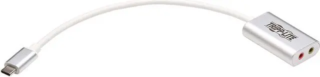 Alt view image 7 of 20 - Tripp Lite U437-002 USB-C to 3.5 mm Stereo Audio Adapter - USB 2.0, Silver