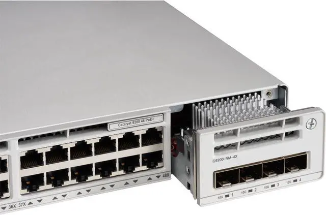 Alt view image 5 of 7 - Cisco Catalyst C9200-48P Layer 3 Switch C9200-48P-E