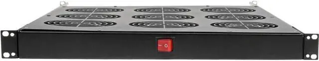 Alt view image 5 of 15 - Tripp Lite SRFANTRAY9 Fan Tray - 9 Fan - 1U - 19" - 864 CFM - Upflow Air Discharge Pattern