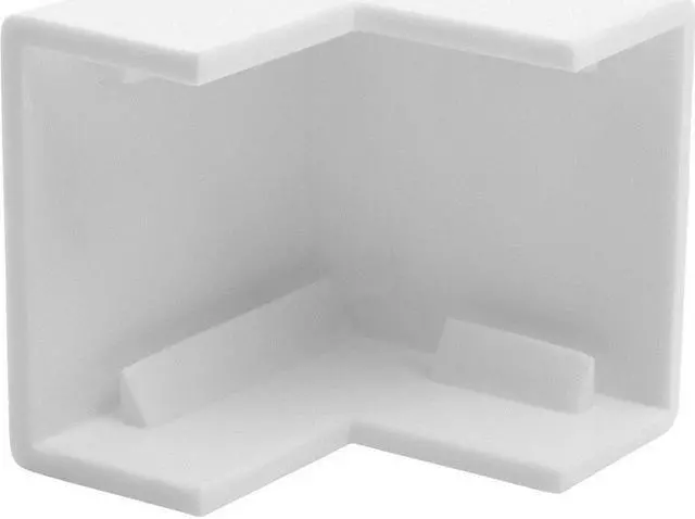 Alt view image 4 of 12 - Tripp Lite N080-C25-OC-WH Raceway Outside Corner Connector, 20 Pack, White