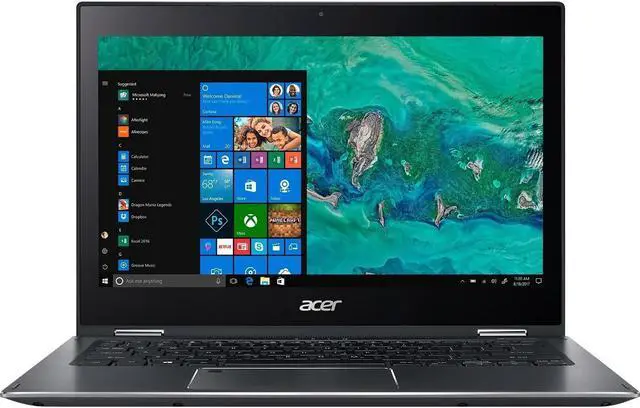 Alt view image 5 of 7 - Acer Spin 5 SP513-53N-70KD 13.3" Touchscreen 2 in 1 Notebook - 1920 x 1080 - Core i7 i7-8565U - 16 GB RAM - 512 GB SSD - Steel Gray