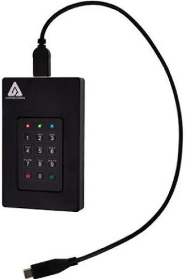 Alt view image 2 of 20 - Apricorn Aegis Fortress 5 TB Hard Drive External USB 3.0 AFL35TB