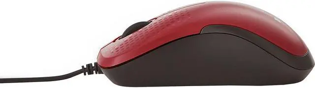 Alt view image 4 of 16 - Verbatim Silent Corded Optical Mouse - Red