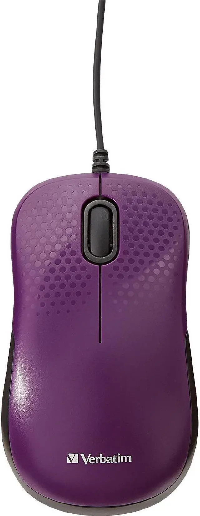Alt view image 3 of 15 - Verbatim Silent Corded Optical Mouse - Purple