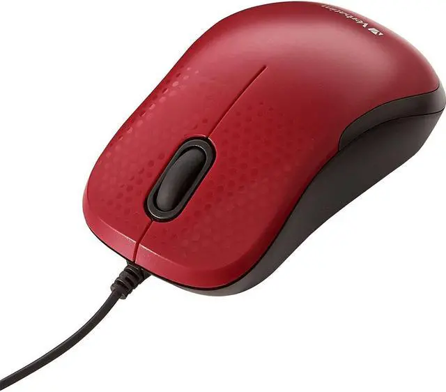 Alt view image 3 of 16 - Verbatim Silent Corded Optical Mouse - Red