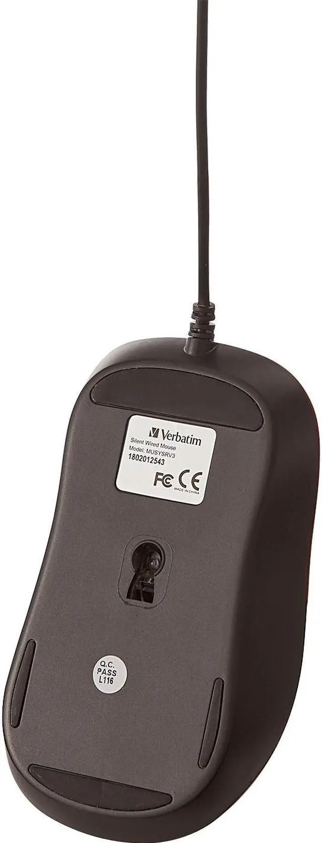 Alt view image 2 of 16 - Verbatim Silent Corded Optical Mouse - Red