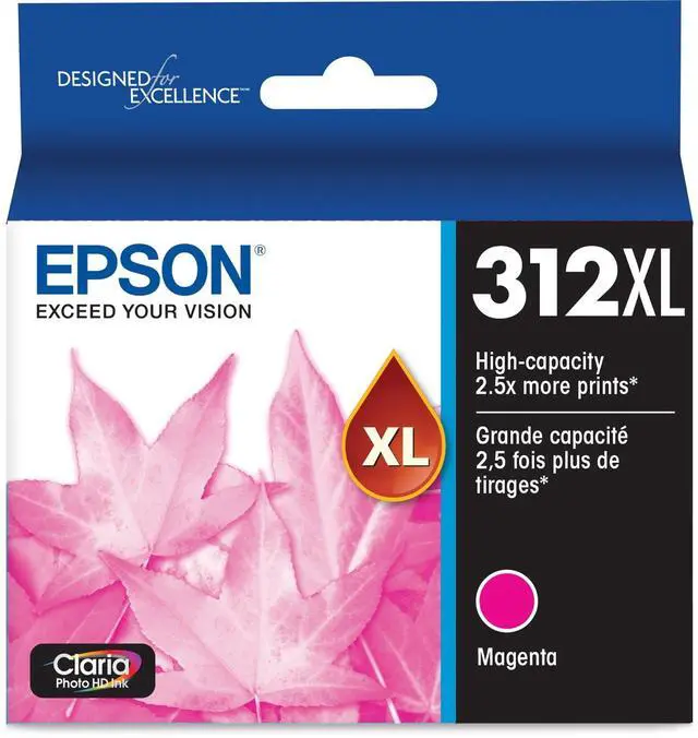 Alt view image 5 of 9 - Epson T312XL Claria High Capacity Ink Cartridge for Inkjet Printer, Magenta