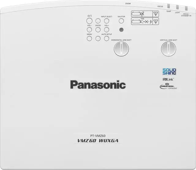 Alt view image 4 of 9 - Panasonic PT-VMZ60U LCD Projector - 16:10 - White