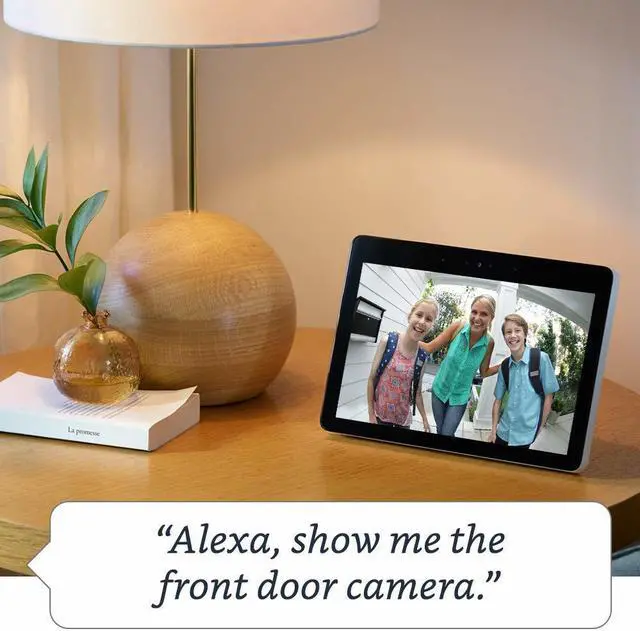 Alt view image 7 of 15 - Amazon B077THMYGN Echo Show 2nd Gen 10.1” HD Screen Sandstone