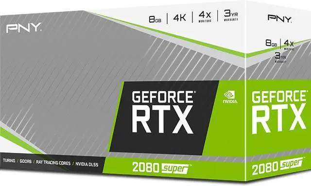 Alt view image 9 of 20 - PNY GeForce RTX 2080 SUPER 8GB GDDR6 PCI Express 3.0 x16 SLI Support Graphics Card VCG20808SBLMPB