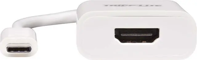 Alt view image 3 of 8 - Tripp Lite USB C to HDMI Adapter Converter 4K @ 60Hz HDR M/F USB 3.1 White