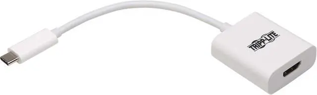 Alt view image 5 of 8 - Tripp Lite USB C to HDMI Adapter Converter 4K @ 60Hz HDR M/F USB 3.1 White