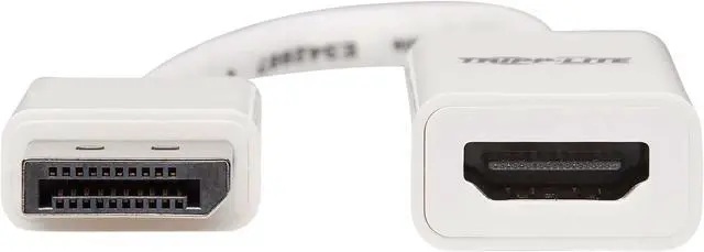 Alt view image 2 of 12 - Tripp Lite P136-06N-HDR-W DisplayPort/HDMI Audio/Video Cable P13606NHDRW