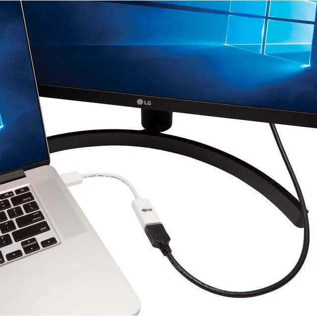 Alt view image 3 of 12 - Tripp Lite P136-06N-HDR-W DisplayPort/HDMI Audio/Video Cable P13606NHDRW