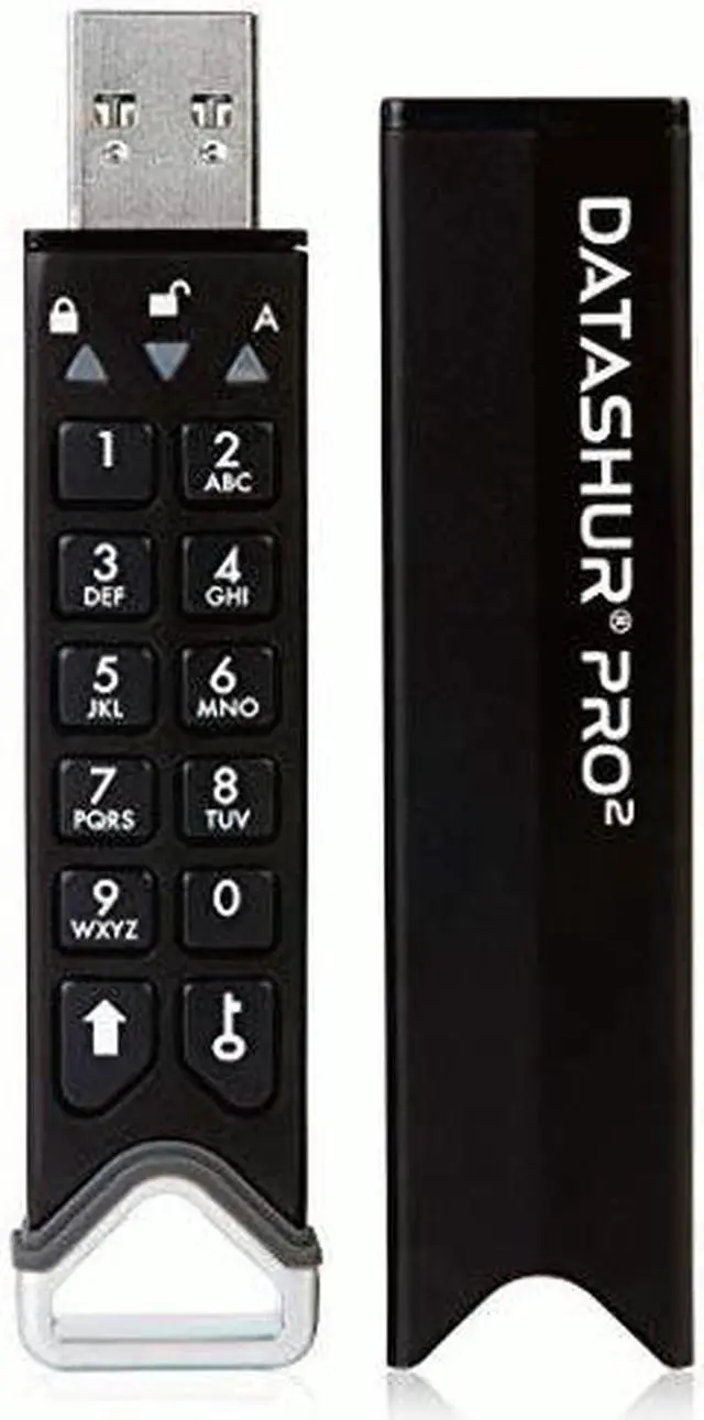 Alt view image 6 of 13 - iStorage datAshur PRO² 256GB Secure flash drive - FIPS 140-2 Level 3 Certified - Password protected, dust and water resistant, portable, military grade hardware encryption. USB 3.2 IS-FL-DP2-256-256