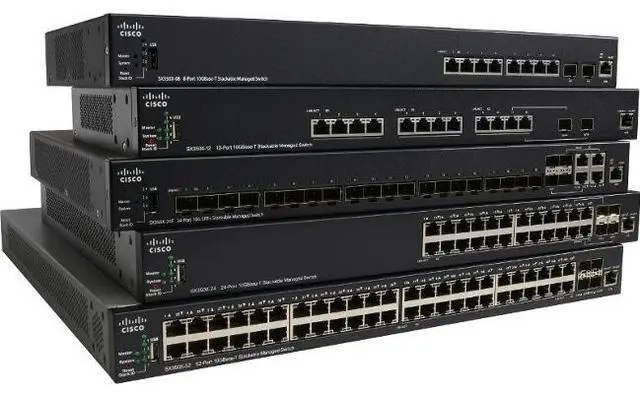 Alt view image 4 of 9 - Cisco - SX350X-12-K9-NA - Cisco SX350X-12 12-Port 10GBase-T Stackable Managed Switch - 12 Ports - Manageable - 2 Layer