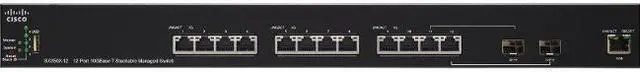 Alt view image 2 of 9 - Cisco - SX350X-12-K9-NA - Cisco SX350X-12 12-Port 10GBase-T Stackable Managed Switch - 12 Ports - Manageable - 2 Layer