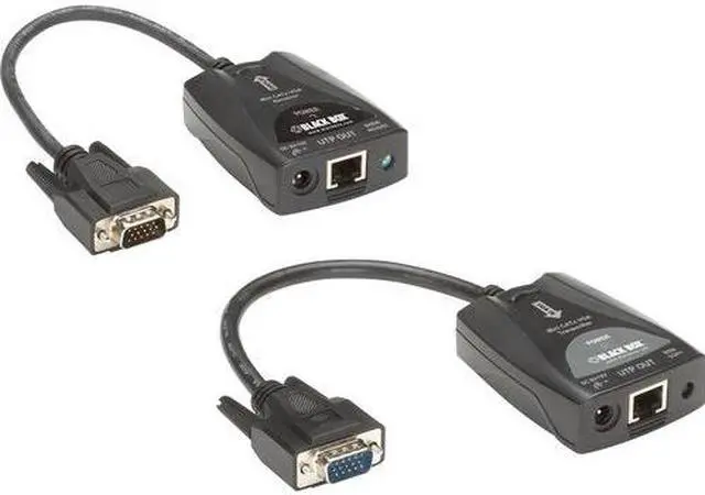 Alt view image 6 of 15 - Black Box VX-VGA520-K Mini CATx VGA Extender Kit with Video Equalization Adjustment