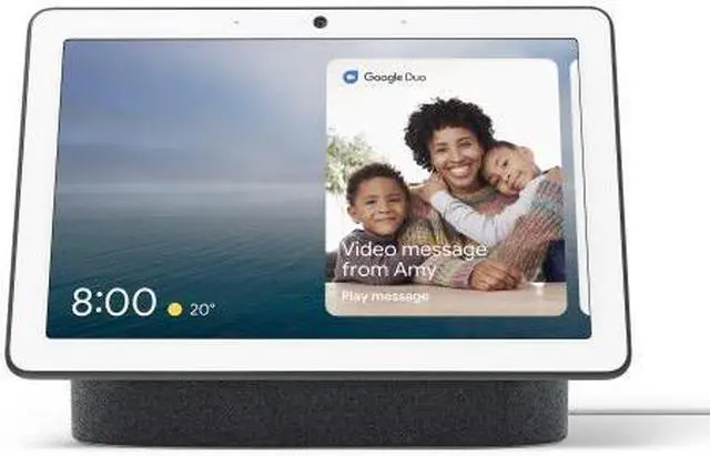 Alt view image 6 of 20 - Google Nest GA00639US Hub Max with Google Assistant- Charcoal Black