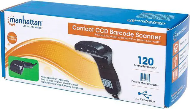 Alt view image 6 of 13 - Manhattan 401517 Contact CCD Barcode Scanner