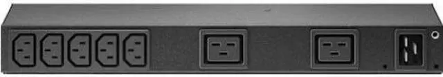 Alt view image 5 of 10 - APC AP6120A Basic Rack Pdu - Power Distribution Unit (Rack-Mountable) - Ac 100-240 V - Input: Iec 60320 C20 - Output Connectors: 9 (Iec 60320 C13, Iec 60320 C19)