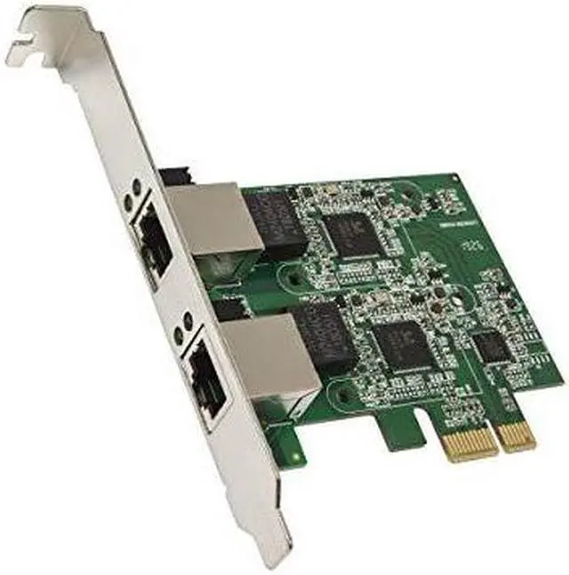 Main image of Syba Dual 2.5 Gigabit Ethernet PCI Express PCI-E Network Controller Card 10/100/1000/2500 Mbps RJ45 LAN Adapter Low Profile Bracket