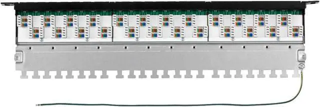Alt view image 7 of 15 - TRENDnet TC-P24C6AHS 24-Port Cat6A Shielded Half-U Patch Panel