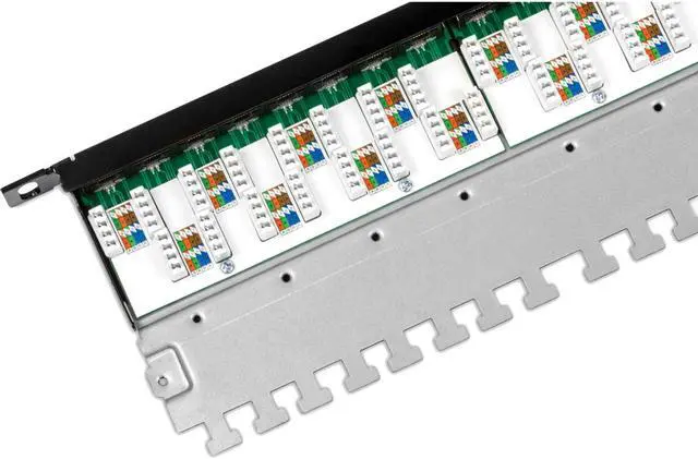 Alt view image 4 of 15 - TRENDnet TC-P24C6AHS 24-Port Cat6A Shielded Half-U Patch Panel