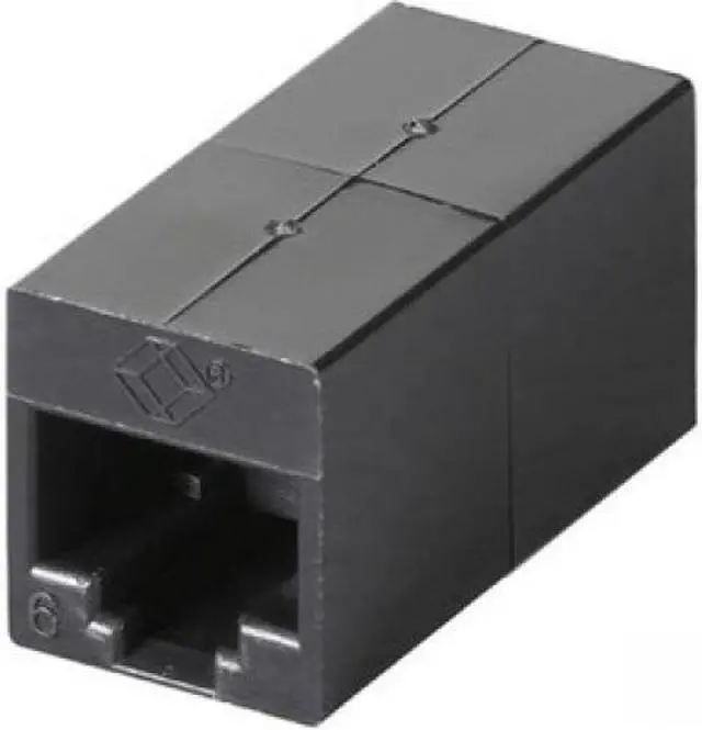 Main image of CAT6 Straight-Through Coupler Unshielded Black