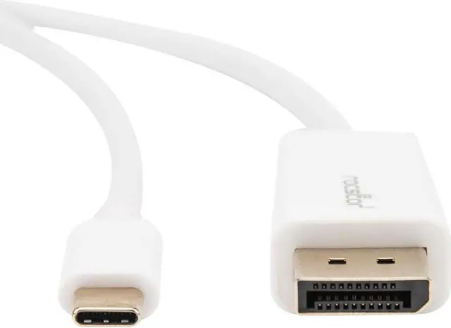 Alt view image 7 of 12 - Rocstor Y10C241-W1 10ft / 3m USB Type C to DisplayPort Cable - USB C to DP Cable - 4K 60Hz - White