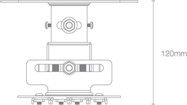 Alt view image 6 of 17 - Optoma OCM818W-RU Ceiling Mount for Projector