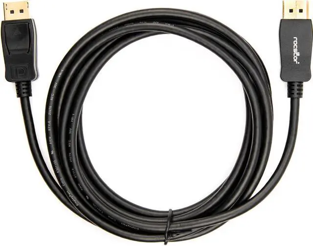 Alt view image 5 of 12 - Rocstor 12ft DisplayPort 1.2 Cable M/M - DP 4k