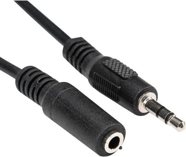 Alt view image 5 of 10 - Rocstor Premium 6" Audio Cable Mini-phone Stereo 3.5 m M/F Y10A223B1