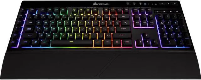 Alt view image 5 of 20 - Corsair K57 RGB Wireless Gaming Keyboard (NA) - Wired/Wireless Connectivity - Bluetooth/RF - 33 ft - 2.40 GHz - USB 3.0 Type A Interface - 110 Key - English (North America) - Windows, PC - Rubber Dome