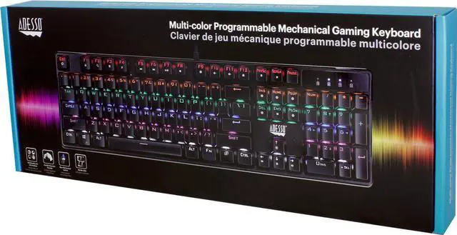 Main image of Adesso Multi-Color Illuminated Mechanical Gaming Keyboard