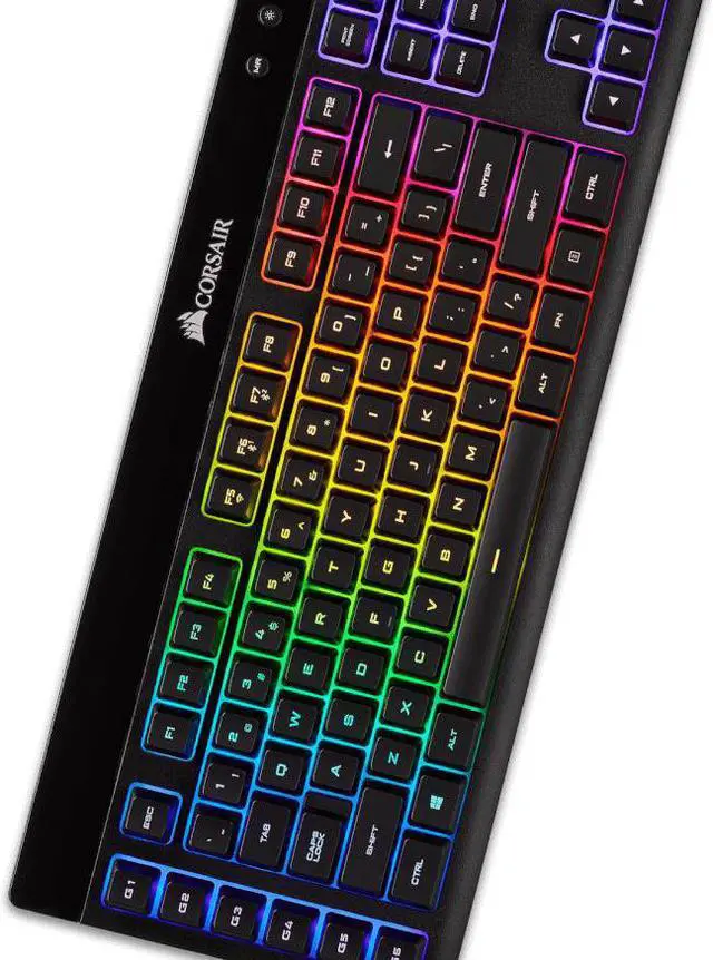 Alt view image 7 of 20 - Corsair K57 RGB Wireless Gaming Keyboard (NA) - Wired/Wireless Connectivity - Bluetooth/RF - 33 ft - 2.40 GHz - USB 3.0 Type A Interface - 110 Key - English (North America) - Windows, PC - Rubber Dome