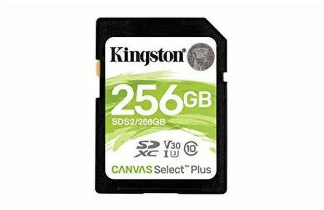 Main image of Kingston Canvas Select Plus 256 GB Class 10/UHS-I U3 SDXC 1 Pack SDS2256GB